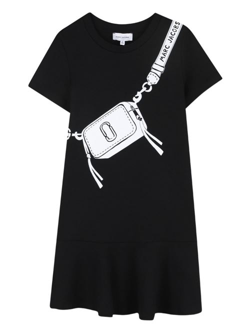 Abito bambina Marc Jacobs nero con logo MARC JACOBS Kids | W6071109B